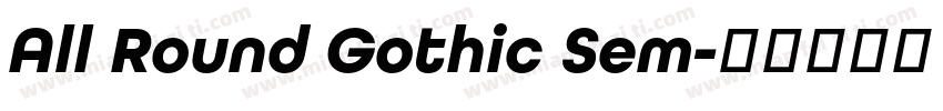 All Round Gothic Sem字体转换